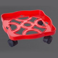 0099 SQUARE PLASTIC GAS CYLINDER TROLLEY