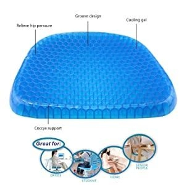 0219 CUSHION SEAT FLEX PILLOW, GEL ORTHOPEDIC SEAT CUSHION PAD (EGG SITTER)