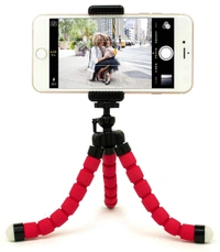 0266 PORTABLE MINI OCTOPUS TRIPOD STAND WITH PHONE HOLDER