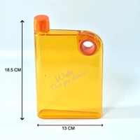 0364 NOTEBOOK STYLE SLIM WATER BOTTLE (380 ML, MULTICOLOR)