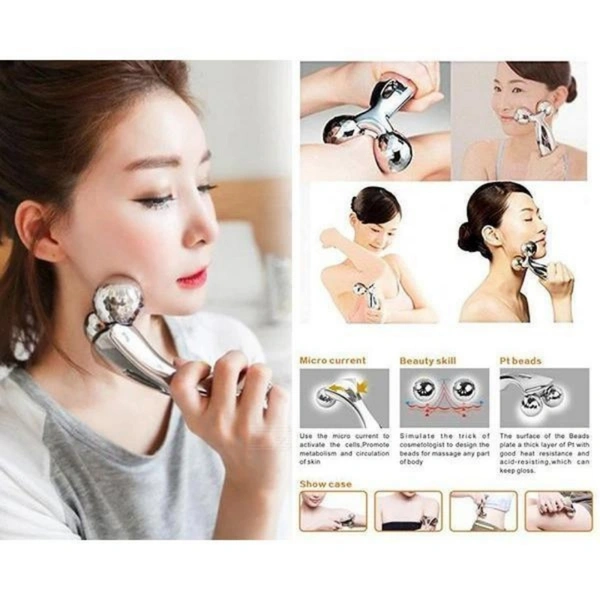 0370  3D Roller Face Massager