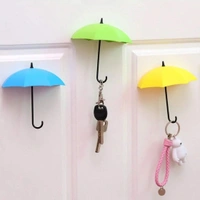 0486 MULTIPURPOSE UMBRELLA KEY HAT HOLDER WALL HANGING HOOK MULTICOLOR