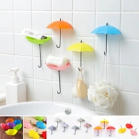0486 MULTIPURPOSE UMBRELLA KEY HAT HOLDER WALL HANGING HOOK MULTICOLOR