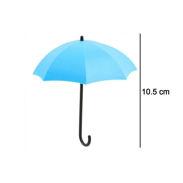 0486 MULTIPURPOSE UMBRELLA KEY HAT HOLDER WALL HANGING HOOK MULTICOLOR