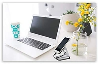 0622 MOBILE PHONE METAL STAND (SILVER)