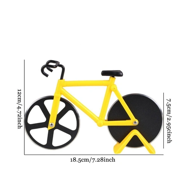 0649 STAINLESS STEEL BICYCLE SHAPE PIZZA CUTTER