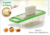 0660a CHEESE GRATER/SLICER/CHOPPER WITH STAINLESS STEEL BLADES
