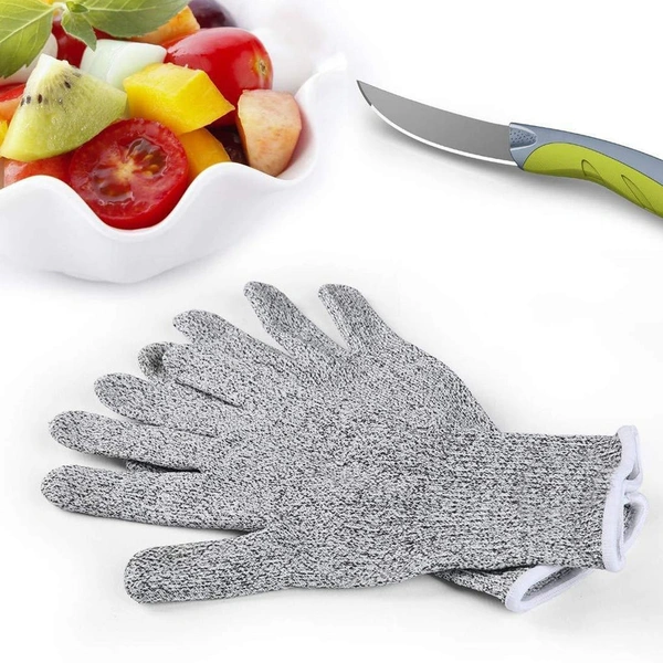 0677 ANTI CUTTING RESISTANT HAND SAFETY CUT-PROOF PROTECTION GLOVES (MULTICOLOUR)