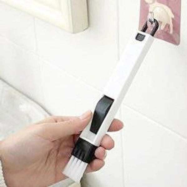 0850 2 IN 1 MULTI-FUNCTION PLASTIC WINDOW SLOT KEYBOARD WARDROBE DUST REMOVAL CLEANING BRUSH