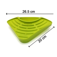 0861H SINK STRAINER BASKET CORNER KITCHEN TRIANGULAR MULTI FUNCTIONAL DRAIN SHELF