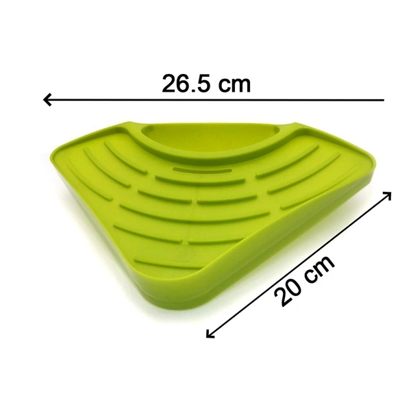 0861H SINK STRAINER BASKET CORNER KITCHEN TRIANGULAR MULTI FUNCTIONAL DRAIN SHELF