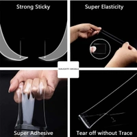 0882B STICKY TAPE WASHABLE ADHESIVE 1M TAPE REUSABLE