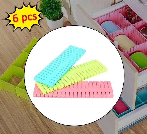 1079A ADJUSTABLE DRAWER ORGANIZER (PACK OF 6PCS)
