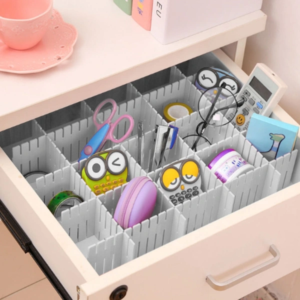 1079A ADJUSTABLE DRAWER ORGANIZER (PACK OF 6PCS)