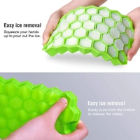 1138A SILICONE ICE CUBE TRAYS 32 CAVITY PER ICE TRAY [MULTI COLOR]