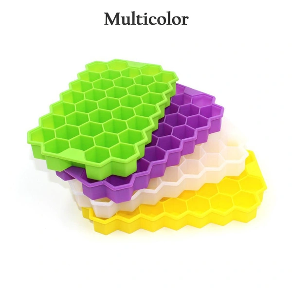 1138A SILICONE ICE CUBE TRAYS 32 CAVITY PER ICE TRAY [MULTI COLOR]