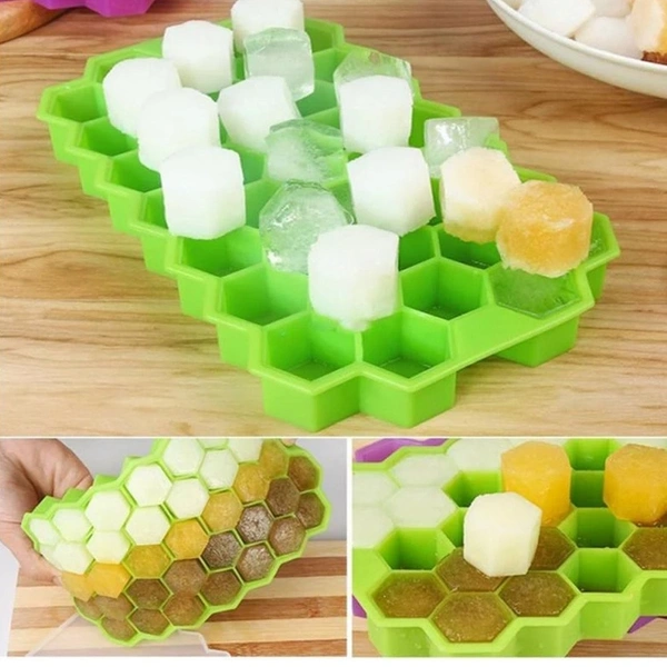 1138A SILICONE ICE CUBE TRAYS 32 CAVITY PER ICE TRAY [MULTI COLOR]