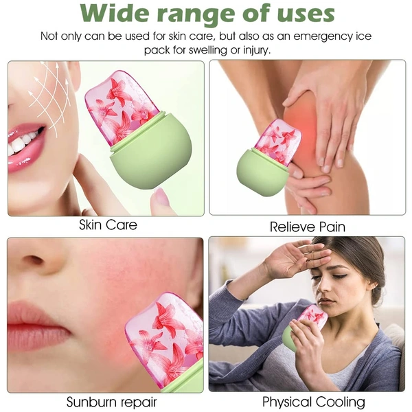 1226A ICE ROLLER FOR FACE MASSAGE & EYE, ANTI-LEAK SILICONE