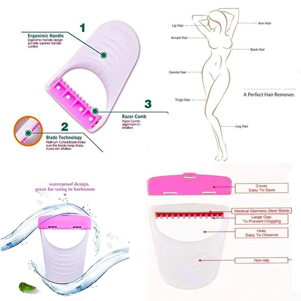 1236 DISPOSABLE BODY SKIN HAIR REMOVAL RAZOR FOR WOMEN – PACK OF 6