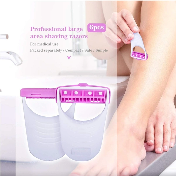 1236 DISPOSABLE BODY SKIN HAIR REMOVAL RAZOR FOR WOMEN – PACK OF 6