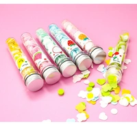 1319 PORTABLE HAND WASHING BATH FLOWER SHAPE PAPER SOAP STRIPS IN TEST TUBE BOTTLE