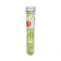 1319 PORTABLE HAND WASHING BATH FLOWER SHAPE PAPER SOAP STRIPS IN TEST TUBE BOTTLE