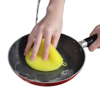 1344 SILICONE DISH SCRUBBER SPONGE MILDEW FREE, NON STICK, HEAT RESISTANT
