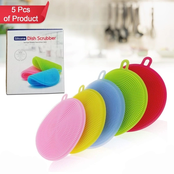 1344A CLEANING SUPPLIES SPONGES SILICONE SCRUBBER FOR KITCHEN NON STICK DISHWASHING