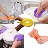 1344A CLEANING SUPPLIES SPONGES SILICONE SCRUBBER FOR KITCHEN NON STICK DISHWASHING