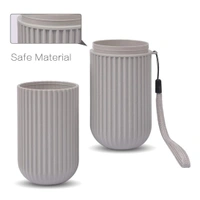 1355A CAPSULE SHAPE TRAVEL TOOTHBRUSH TOOTHPASTE CASE HOLDER (MULTICOLOR)