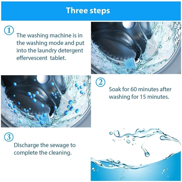 1402 WASHING MACHINE STAIN TANK CLEANER DEEP CLEANING DETERGENT TABLET ( 1PC )