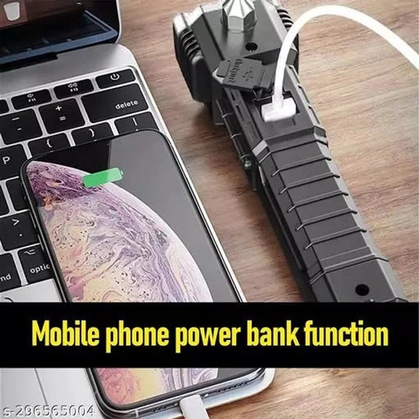 1524a PORTABLE 3W RECHARGEABLE TORCH LED FLASHLIGHT LONG DISTANCE