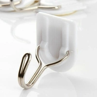 1627 ADHESIVE STICKER ABS PLASTIC HOOK TOWEL HANGER FOR KITCHEN/BATHROOM