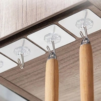 1689 MULTIPURPOSE STRONG SMALL STAINLESS STEEL ADHESIVE WALL HOOKS