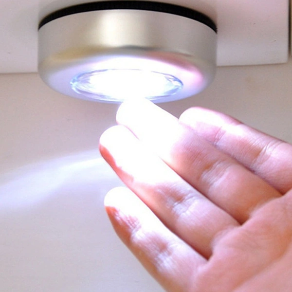 1721 3 LED CORDLESS STICK TAP WARDROBE TOUCH LIGHT LAMP