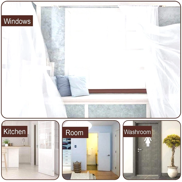 1752 TWIN DOOR DRAFT STOPPER/GUARD PROTECTOR FOR DOORS AND WINDOWS