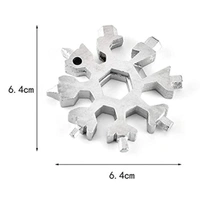 1787 SNOWFLAKE MULTI-TOOL STAINLESS STEEL SNOWFLAKE BOTTLE OPENER