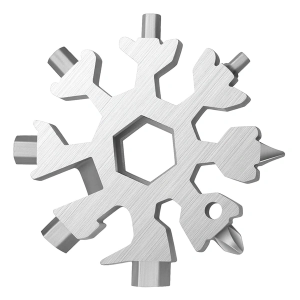 1787 SNOWFLAKE MULTI-TOOL STAINLESS STEEL SNOWFLAKE BOTTLE OPENER