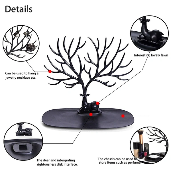 1788 DEER SHAPED JEWELLERY DISPLAY HOLDER EARRING NECKLACE HOLDER (1PC ONLY)