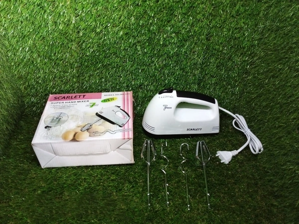 2143 COMPACT HAND ELECTRIC MIXER/BLENDER FOR WHIPPING/MIXING WITH ATTACHMENTS