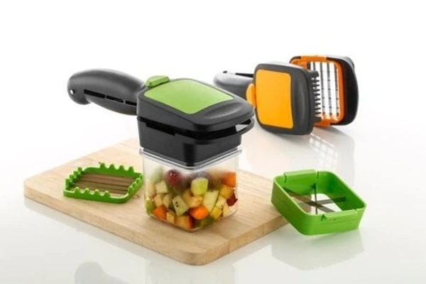 2152 PREMIUM VEGETABLE DICER MULTI CHOPPER SET 5 IN 1 CUTTING BLADES