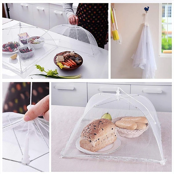 2280 FOOD COVERS MESH NET KITCHEN UMBRELLA  (MULTICOLOUR)