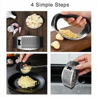 2281 STAINLESS STEEL GARLIC PRESSER /CRUSHER (MULTICOLOUR)
