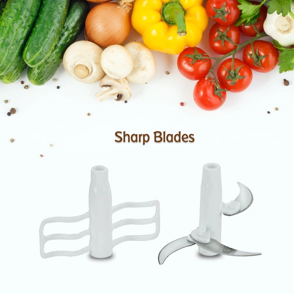 2464 HAND PRESS FRUITS AND VEGETABLE 2 IN 1 PUSH CHOPPER