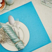 2472 Fridge Multipurpose Mat Plastic Flexible Mat | Anti-Slip Refrigerator Mat | Drawer Mat/ Place mat Set / Fridge Mat ( Set of 6 )
