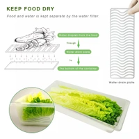 2628 FOOD STORAGE CONTAINER WITH REMOVABLE DRAIN PLATE AND LID 1500 ML (PACK OF 2PC)