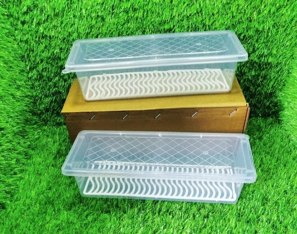 2628 FOOD STORAGE CONTAINER WITH REMOVABLE DRAIN PLATE AND LID 1500 ML (PACK OF 2PC)