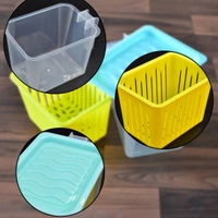 2836 FRIDGE STORAGE CONTAINERS WITH HANDLE PLASTIC STORAGE CONTAINER FOR KITCHEN(4 PCS SET)