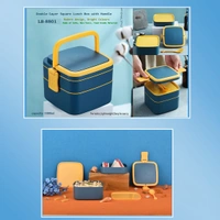 2838A DOUBLE-LAYER PORTABLE LUNCH BOX