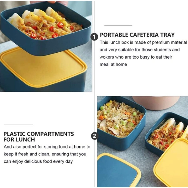2838A DOUBLE-LAYER PORTABLE LUNCH BOX